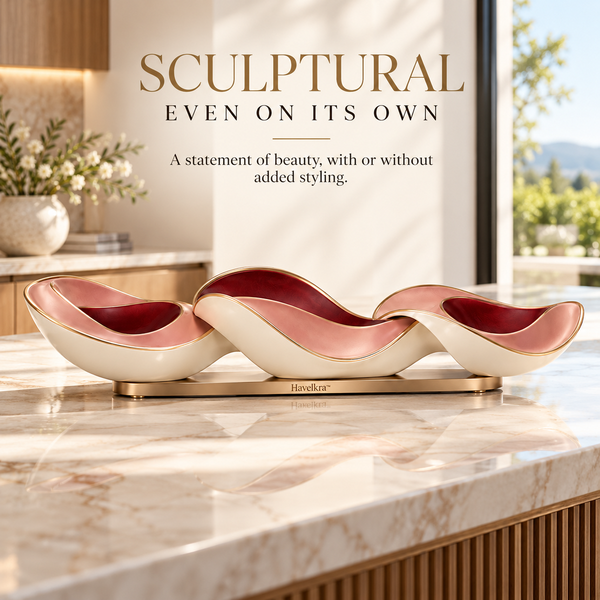 Havelkra™ Adjustable Sculptural Table Ribbon Centerpiece