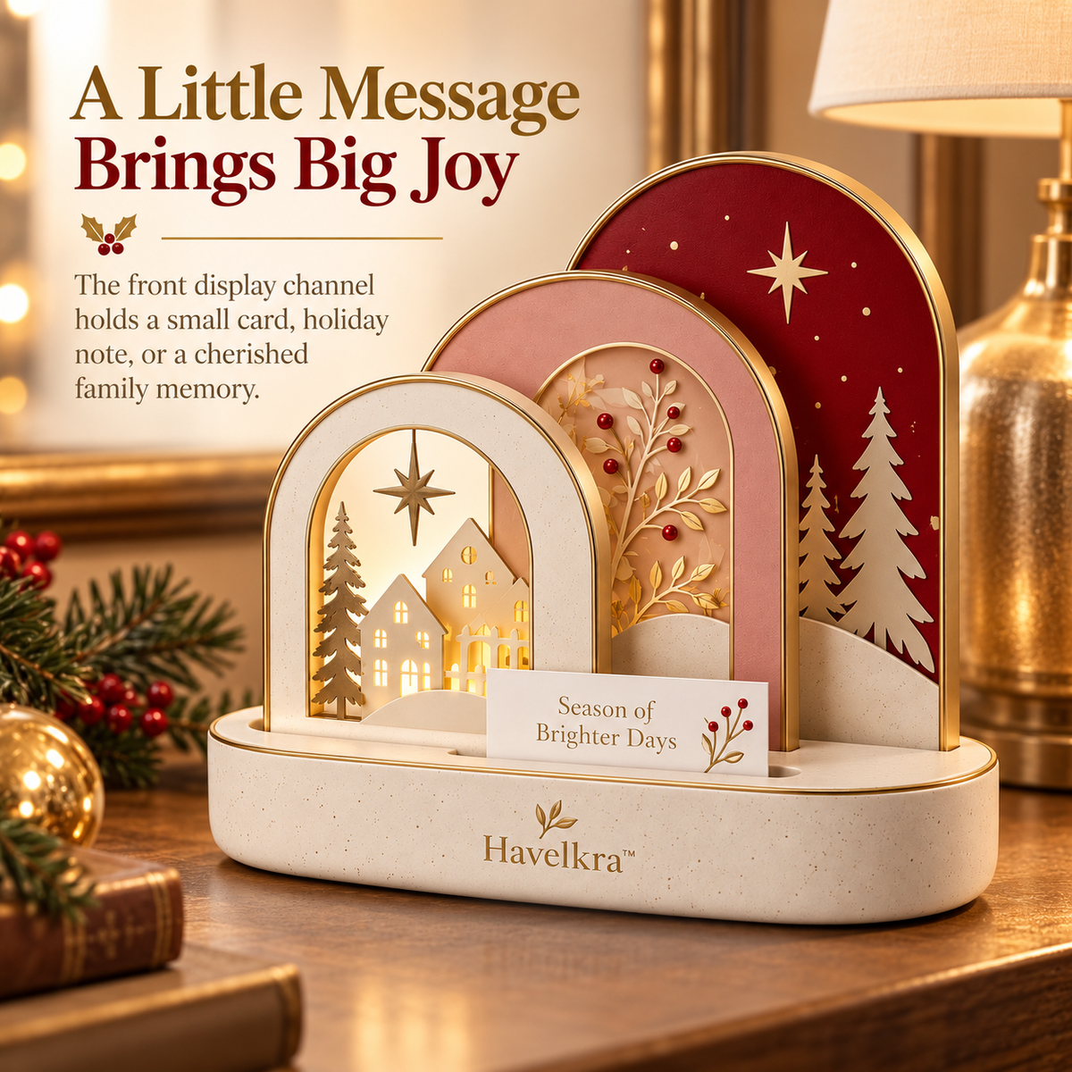 Havelkra™ Layered Reversible Holiday Display Arch