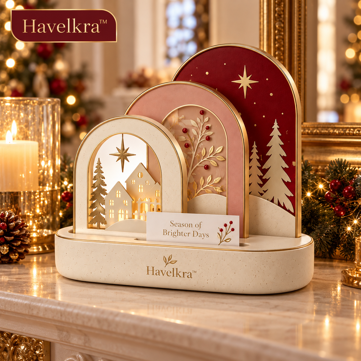 Havelkra™ Layered Reversible Holiday Display Arch