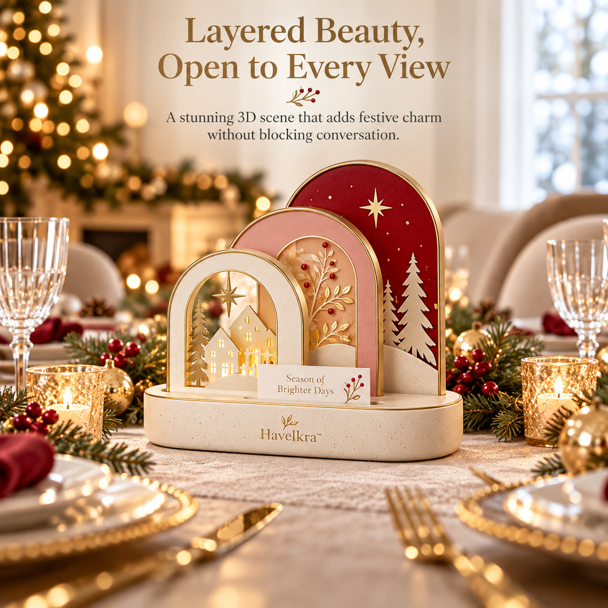 Havelkra™ Layered Reversible Holiday Display Arch